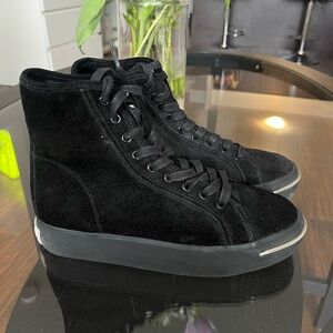 Alexander Wang Black Suede High-Top Sneakers